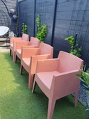 4x Driade TOY chaise rose