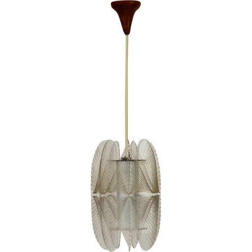 Vintage "Spider Web" chandelier, Czechoslovakia 1960s