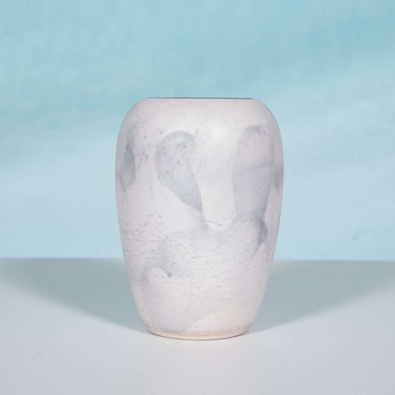 Image 1 of Vaso W-Germany nei toni naturali della terra, vaso per fiori vintage