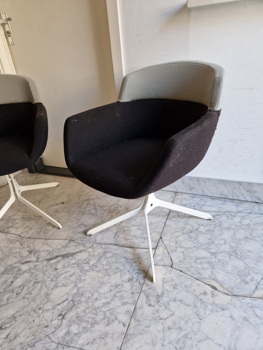 2 X Artifort "Mood" (Dining) Chairs - René Holten Design - Wool