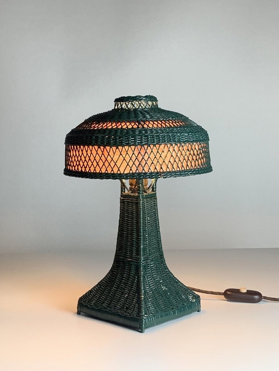 Image 1 of Lampe de table Eiffel en forme de champignon, années 1950