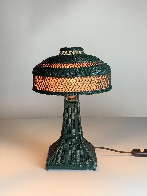 Image 1 of Lampe de table Eiffel en forme de champignon, années 1950