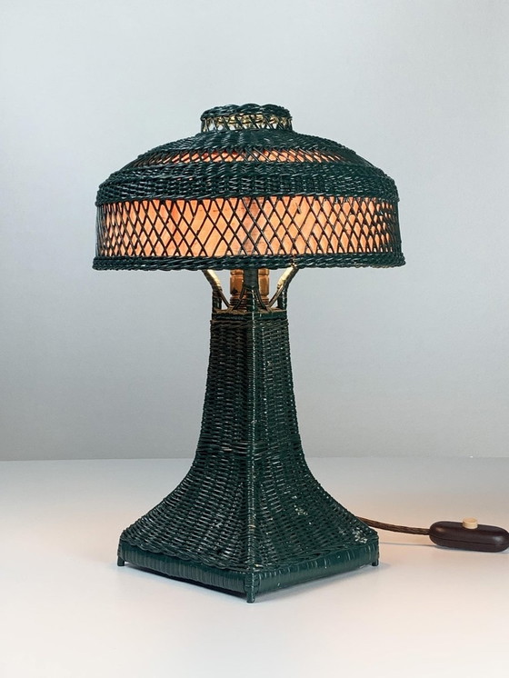 Image 1 of Lampe de table Eiffel en forme de champignon, années 1950