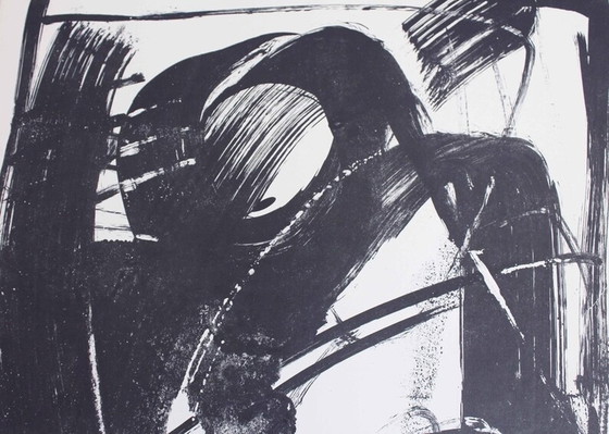 Image 1 of Lithographie de l'artiste suisse Bernd Völkle 1963