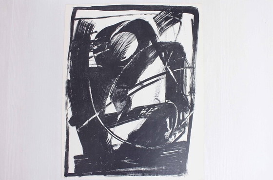 Image 1 of Lithographie de l'artiste suisse Bernd Völkle 1963