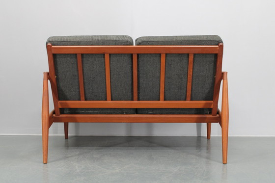 Image 1 of 1960S Magnus Olesen Paper Knife 2-Seater Teak Sofa , Denmark