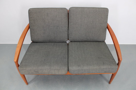 Image 1 of 1960S Magnus Olesen Paper Knife 2-Seater Teak Sofa , Denmark