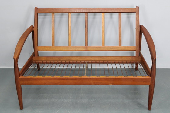 Image 1 of 1960S Magnus Olesen Paper Knife 2-Seater Teak Sofa , Denmark