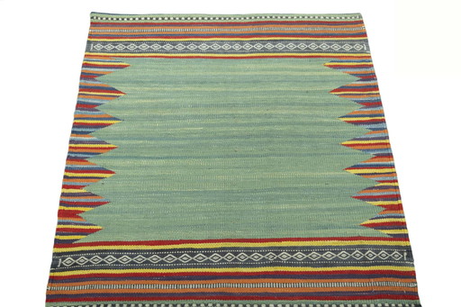 Handwoven Wool Kilim Fars - 93 X 86 Cm