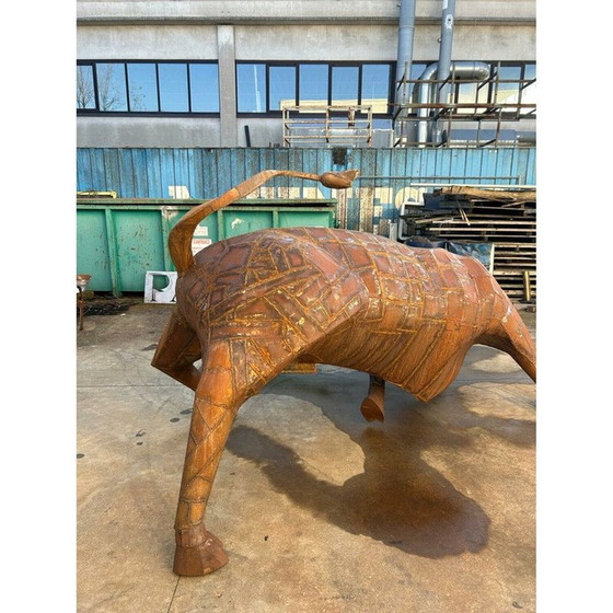 Image 1 of Vintage metal bull sculpture, 2010