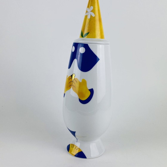 Image 1 of Alessi Tendentse Vase By Riccardo Dalisi For Alessandro Mendini 100% Make-Up Series - No. 18