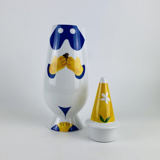 Image 1 of Alessi Tendentse Vase By Riccardo Dalisi For Alessandro Mendini 100% Make-Up Series - No. 18