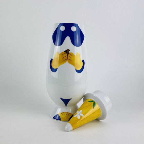 Image 1 of Alessi Tendentse Vase By Riccardo Dalisi For Alessandro Mendini 100% Make-Up Series - No. 18