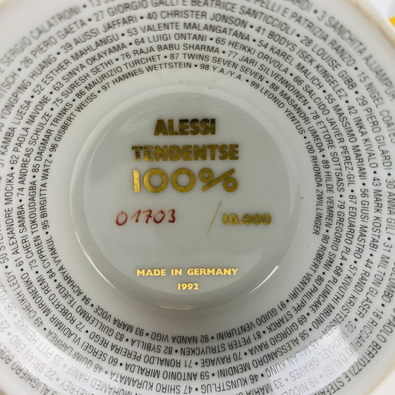 Image 1 of Alessi Tendentse Vase By Riccardo Dalisi For Alessandro Mendini 100% Make-Up Series - No. 18