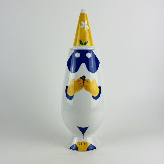 Image 1 of Alessi Tendentse Vase By Riccardo Dalisi For Alessandro Mendini 100% Make-Up Series - No. 18