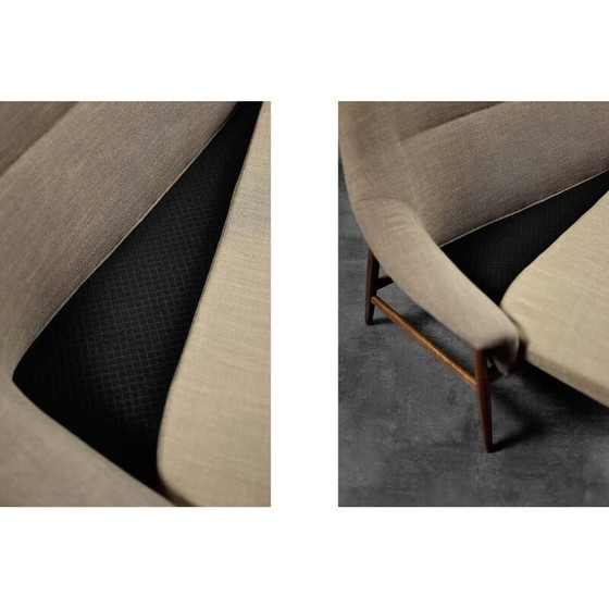 Image 1 of Divano Grace a due posti vintage in tessuto marrone scandinavo di Ikea, 1961