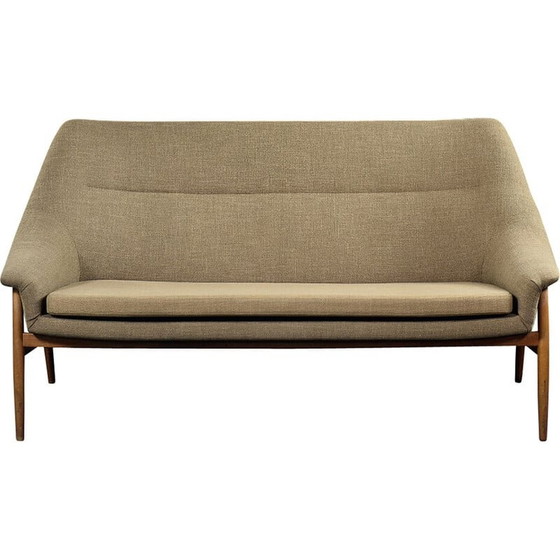 Image 1 of Divano Grace a due posti vintage in tessuto marrone scandinavo di Ikea, 1961