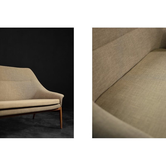 Image 1 of Divano Grace a due posti vintage in tessuto marrone scandinavo di Ikea, 1961