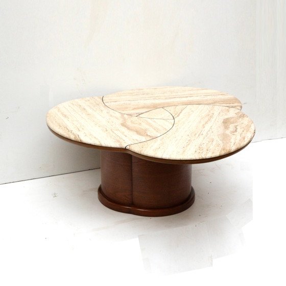 Image 1 of Very rare large coffee table from the 1950s in the style of Jean Royère