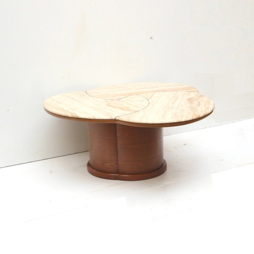 Very rare large coffee table from the 1950s in the style of Jean Royère