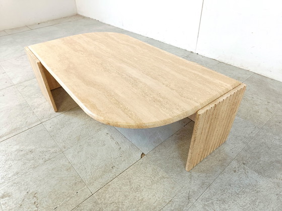 Image 1 of Tavolino da caffè vintage in travertino