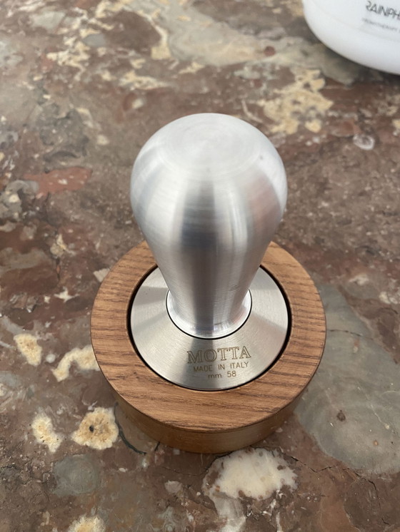 Image 1 of Motta Coffee Tamper + Wooden Holder