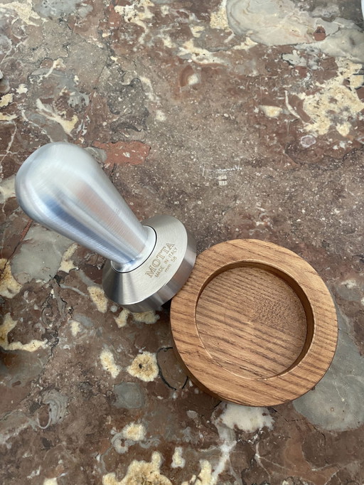 Motta Coffee Tamper + Wooden Holder