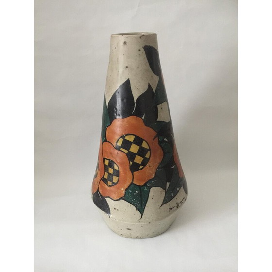Image 1 of Vintage Art Deco vase by Betzy Augeron, 1930