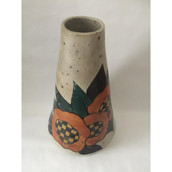 Image 1 of Vintage Art Deco vase by Betzy Augeron, 1930