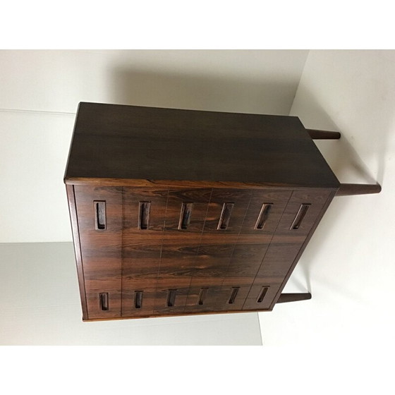 Image 1 of Vintage rosewood chest of drawers by P. Westergaard Møbelfabrik, Denmark 1960
