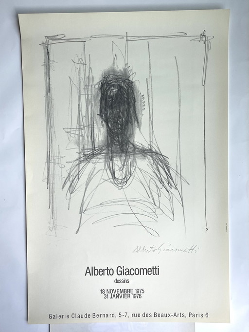 Alberto Giacometti, rare vintage original poster