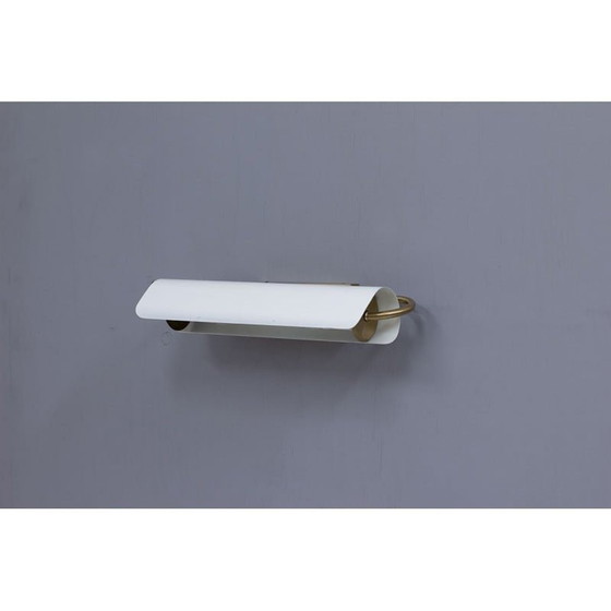 Image 1 of Vintage brass and metal wall lamp by Bertil Brisborg for Nordiska Kompaniet