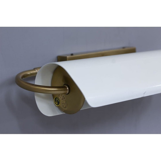 Image 1 of Vintage brass and metal wall lamp by Bertil Brisborg for Nordiska Kompaniet