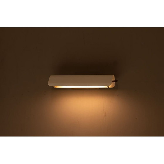 Image 1 of Vintage brass and metal wall lamp by Bertil Brisborg for Nordiska Kompaniet