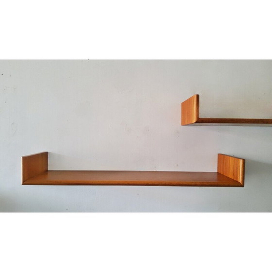 Image 1 of Pair of vintage floating wall shelves, 1960
