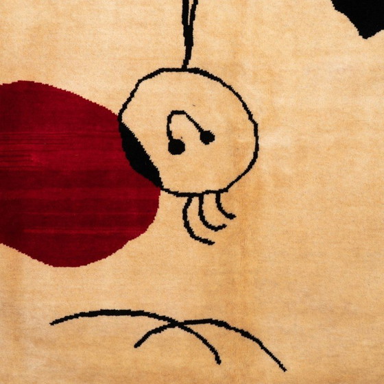 Image 1 of Vintage hand-knotted Merino wool rug