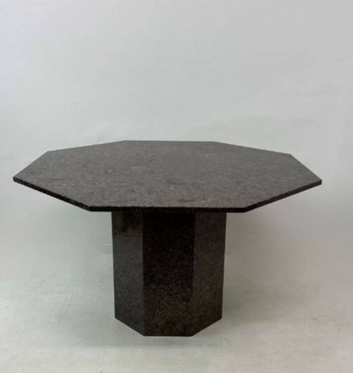 Mid century hexagonal granite dining table, 1980’s