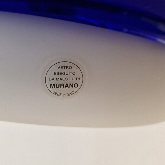 Image 1 of Lampada a sospensione vintage "Bauta" in vetro di Murano dell'Archivio Vistosi, Italia 1980