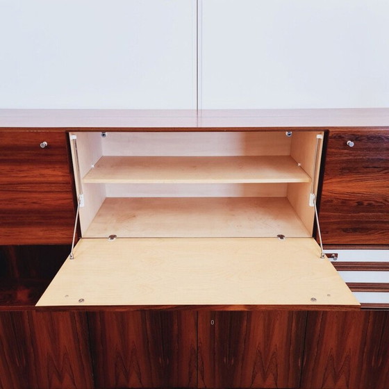 Image 1 of Credenza vintage rialzata con venatura in palissandro