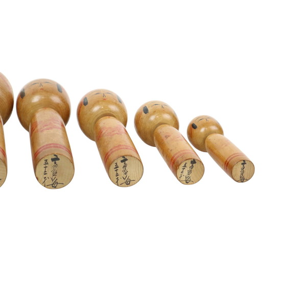 Image 1 of Japanese Kokeshi Dolls Tomio Sato