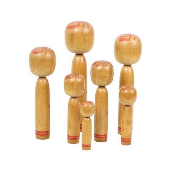 Image 1 of Japanese Kokeshi Dolls Tomio Sato