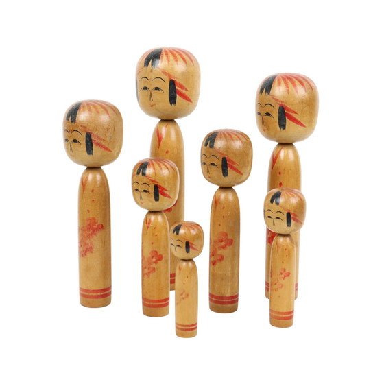 Image 1 of Japanese Kokeshi Dolls Tomio Sato