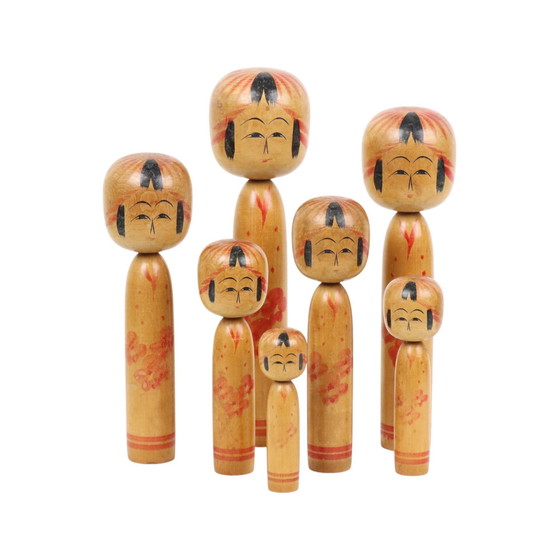 Image 1 of Japanese Kokeshi Dolls Tomio Sato