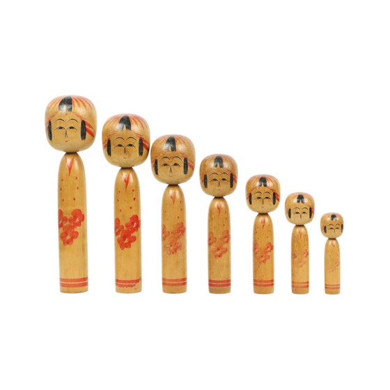 Image 1 of Japanese Kokeshi Dolls Tomio Sato