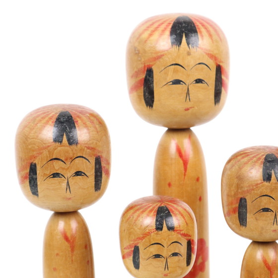 Image 1 of Japanese Kokeshi Dolls Tomio Sato