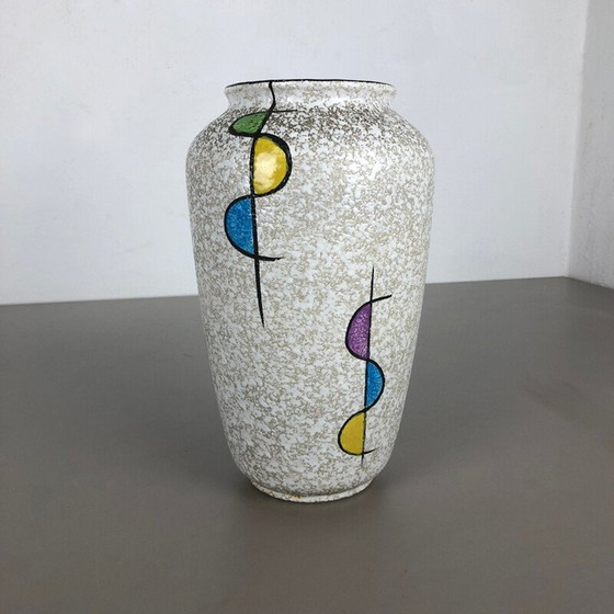 Image 1 of Vintage colored lava clay vase from Bay Ceramics, Germany 1950