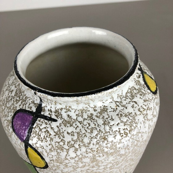 Image 1 of Vintage colored lava clay vase from Bay Ceramics, Germany 1950