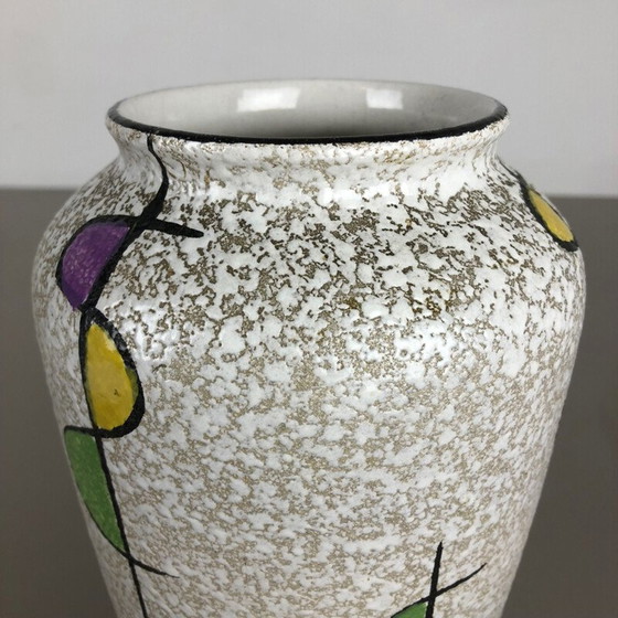 Image 1 of Vintage colored lava clay vase from Bay Ceramics, Germany 1950