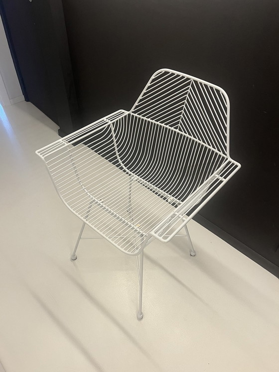 Image 1 of Sedia in filo metallico Mowkan Alo White