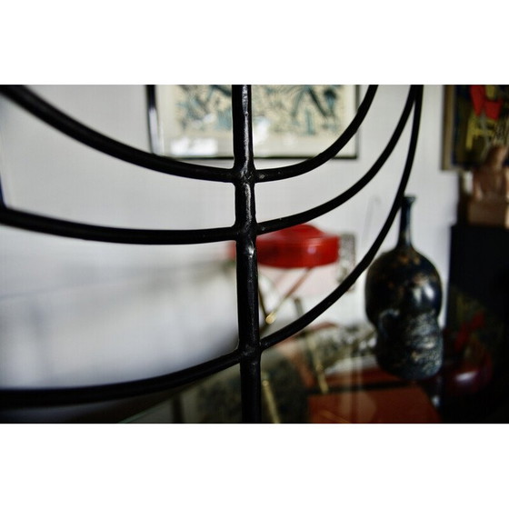 Image 1 of Vintage menorah in wrought and beaten iron, Sweden 1950